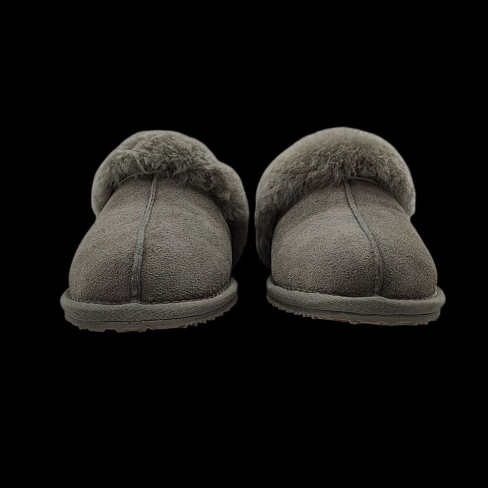 Quince Australian Shearling Scuff Slipper Light Grey Shoes 7